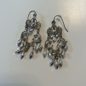 Silver chandelier earrings